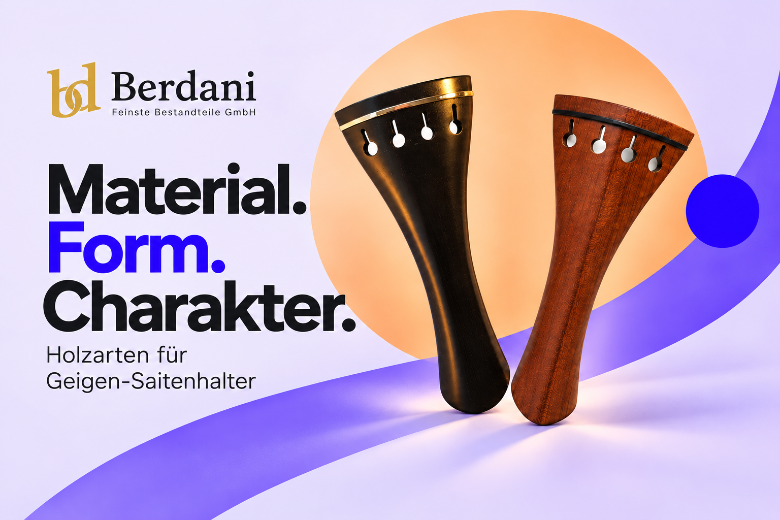 Holzarten für Geigen-Saitenhalter richtig wählen
